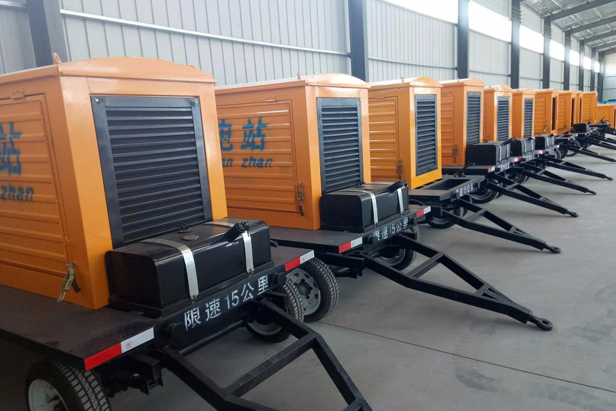 青冈发电机租赁施工现场
